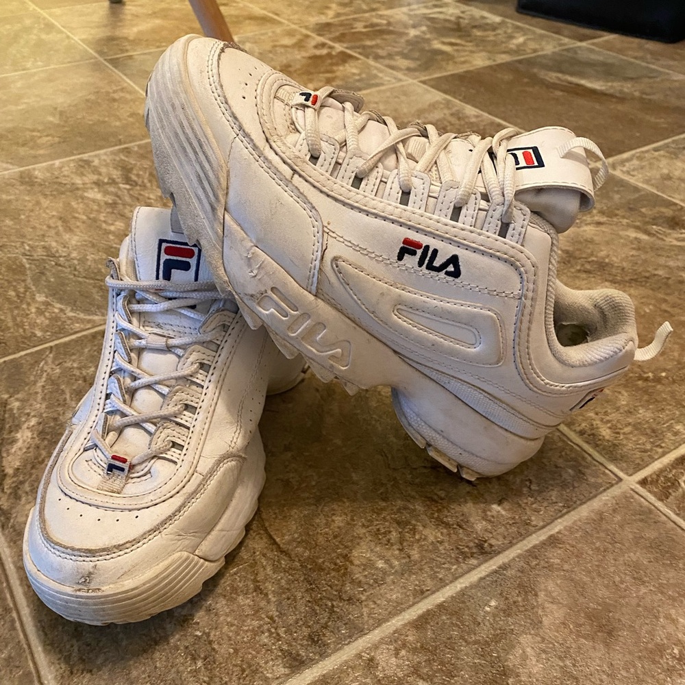 Classic Retro Fila White Sneakers